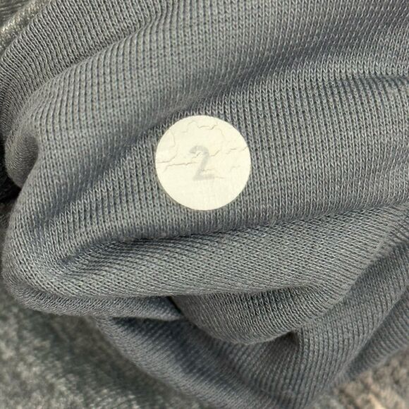 LULULEMON Dhanurasana Crop Leggings 2 Heathered Grey Ruched Side Capri EUC B12 - Picture 6 of 6